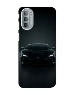 Чехол для Motorola MOTO G31 с картинкой «Черный Lamborghini Aventador»