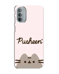 Чехол для Motorola MOTO G31 с картинкой «Pusheen логотип»