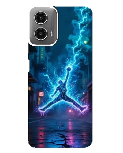 Чехол для Motorola MOTO G34 с картинкой «Jordan Gold Jumpman»