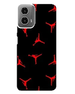 Чехол для Motorola MOTO G34 с картинкой «Jordan Red Pattern» Чехол для Motorola MOTO G34 с картинкой «Jordan Red Pattern»