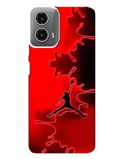 Чехол для Motorola MOTO G34 с картинкой «Jordan Red Smoke»