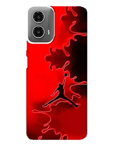 Чехол для Motorola MOTO G34 с картинкой «Jordan Red Smoke»