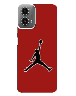 Чехол для Motorola MOTO G34 с картинкой «Jordan Red Back»