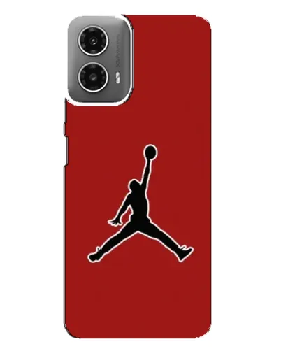 Чехол для Motorola MOTO G34 с картинкой «Jordan Red Back»