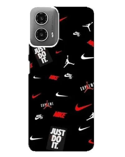 Чехол для Motorola MOTO G34 с картинкой «Nike Mix Pattern»