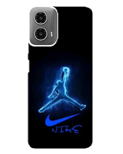 Чехол для Motorola MOTO G34 с картинкой «Jordan Neon Blue»