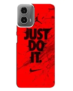 Чехол для Motorola MOTO G34 с картинкой «Nike Just Do It»