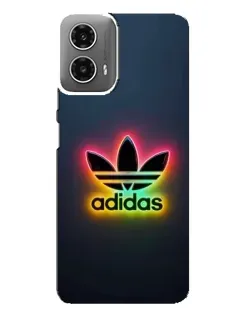 Чехол для Motorola MOTO G34 с картинкой «Неоновый Adidas»