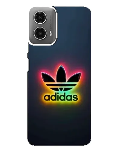 Чехол для Motorola MOTO G34 с картинкой «Неоновый Adidas»