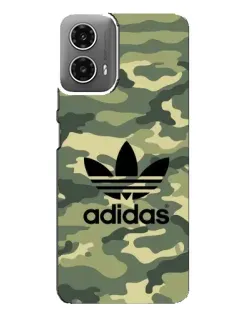 Чехол для Motorola MOTO G34 с картинкой «Милитари стиль Adidas»