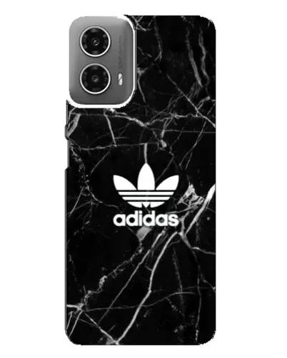 Чехол для Motorola MOTO G34 с картинкой «Белый мрамор Adidas»