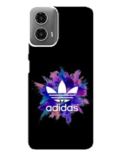Чехол для Motorola MOTO G34 с картинкой «Взрыв красок Adidas»
