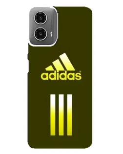 Чехол для Motorola MOTO G34 с картинкой «Оливковый градиент Adidas»