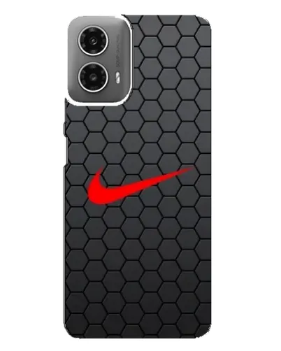 Чехол для Motorola MOTO G34 с картинкой «Nike — карбоновая сетка»