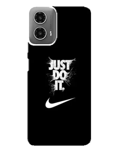 Чехол для Motorola MOTO G34 с картинкой «Текстовый принт Nike»