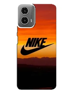 Чехол для Motorola MOTO G34 с картинкой «Nike — вечерний горизонт»