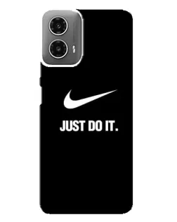 Чехол для Motorola MOTO G34 с картинкой «Классический принт Nike»