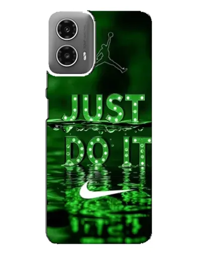 Чехол для Motorola MOTO G34 с картинкой «Зеленый неоновый Nike»