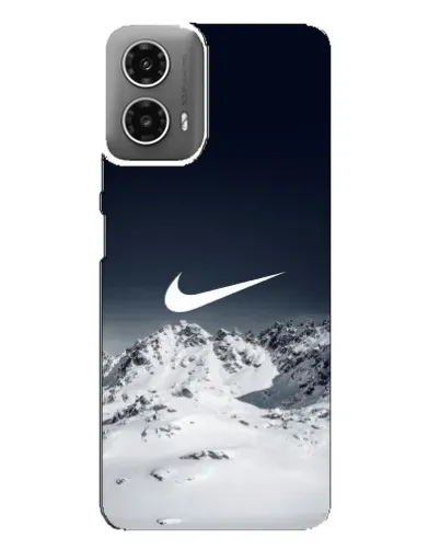 Чехол для Motorola MOTO G34 с картинкой «Nike — зимние горы»