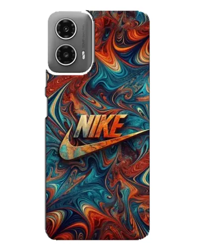 Чехол для Motorola MOTO G34 с картинкой «Nike в абстракции»
