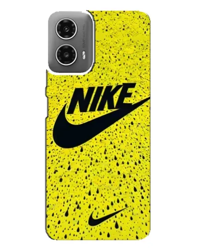 Чехол для Motorola MOTO G34 с картинкой «Желтый текстурный Nike»