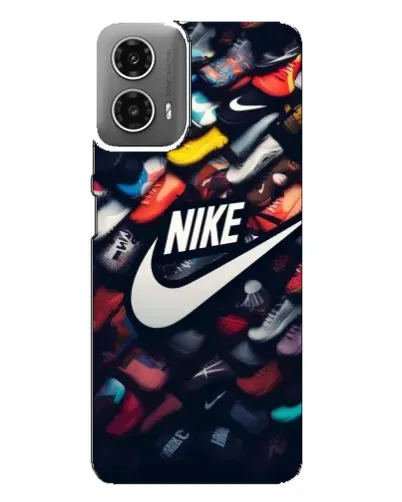 Чехол для Motorola MOTO G34 с картинкой «Коллекция кроссовок Nike»