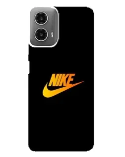 Чехол для Motorola MOTO G34 с картинкой «Золотой логотип Nike»