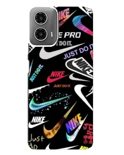 Чехол для Motorola MOTO G34 с картинкой «Nike — роскошь»