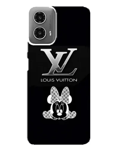 Чехол для Motorola MOTO G34 с картинкой «LV и Минни Маус»