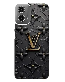 Чехол для Motorola MOTO G34 с картинкой «Кожаная текстура LV»