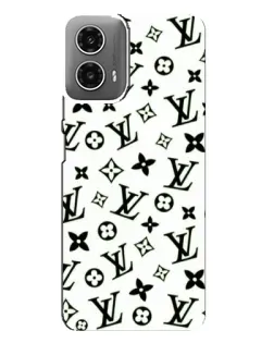 Чехол для Motorola MOTO G34 с картинкой «Монохромный хаос LV»