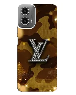 Чехол для Motorola MOTO G34 с картинкой «Камуфляжный Louis Vuitton»