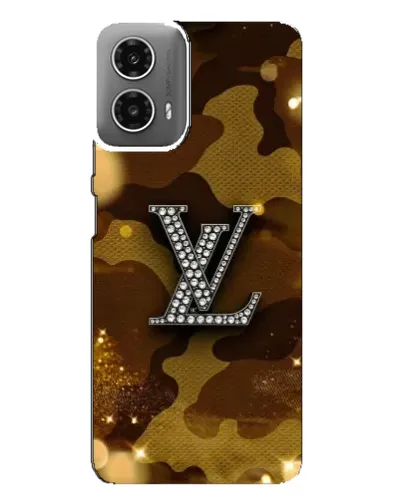 Чехол для Motorola MOTO G34 с картинкой «Камуфляжный Louis Vuitton»