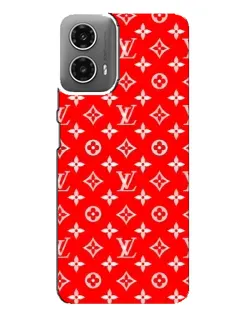 Чехол для Motorola MOTO G34 с картинкой «Яркий паттерн LV»