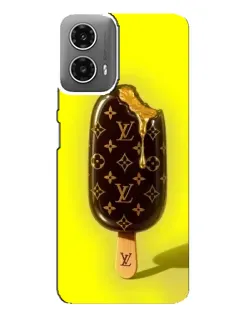 Чехол для Motorola MOTO G34 с картинкой «Мороженое от LV»