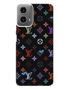 Чехол для Motorola MOTO G34 с картинкой «Цветная монограмма LV»