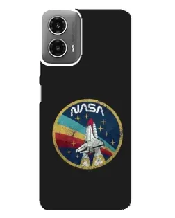 Чехол для Motorola MOTO G34 с картинкой «NASA — эмблема миссии» Чехол для Motorola MOTO G34 с картинкой «NASA — эмблема миссии»