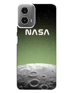 Чехол для Motorola MOTO G34 с картинкой «NASA — лунный градиент»
