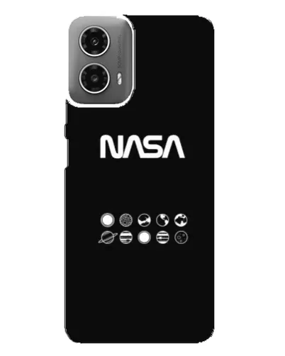 Чехол для Motorola MOTO G34 с картинкой «NASA — технический принт» Чехол для Motorola MOTO G34 с картинкой «NASA — технический принт»