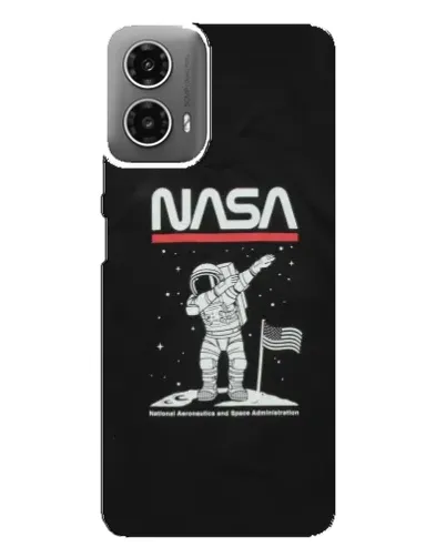 Чехол для Motorola MOTO G34 с картинкой «NASA — шагаем по Луне» Чехол для Motorola MOTO G34 с картинкой «NASA — шагаем по Луне»