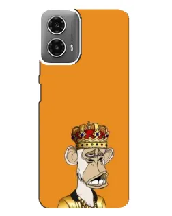 Чехол для Motorola MOTO G34 с картинкой «Золотая обезьяна Bored Ape»