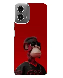 Чехол для Motorola MOTO G34 с картинкой «Bored Ape в красном» Чехол для Motorola MOTO G34 с картинкой «Bored Ape в красном»