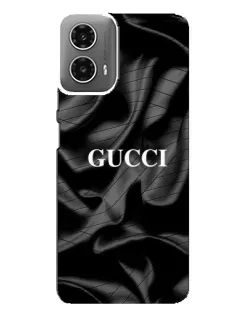 Чехол для Motorola MOTO G34 с картинкой «Gucci — шелковые волны»