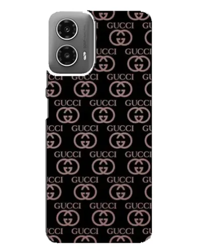 Чехол для Motorola MOTO G34 с картинкой «Классическая монограмма Gucci»