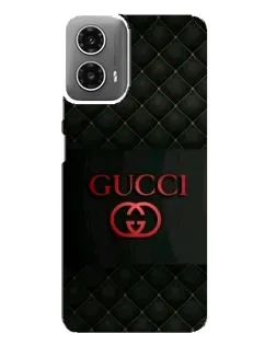 Чехол для Motorola MOTO G34 с картинкой «Gucci — стеганый черный»