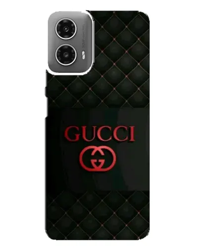 Чехол для Motorola MOTO G34 с картинкой «Gucci — стеганый черный»