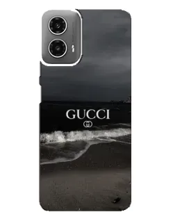Чехол для Motorola MOTO G34 с картинкой «Gucci — морской прибой»