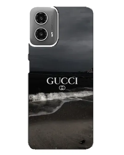 Чехол для Motorola MOTO G34 с картинкой «Gucci — морской прибой»