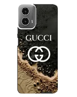 Чехол для Motorola MOTO G34 с картинкой «Gucci — песчаные дюны»