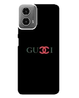 Чехол для Motorola MOTO G34 с картинкой «Gucci — красный градиент»